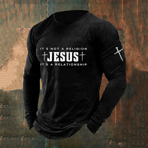 Comstylish Men's Jesus Printed T-shirt