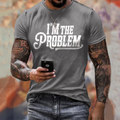 Comstylish Men's I'm The Problem Print Casual T Shirt
