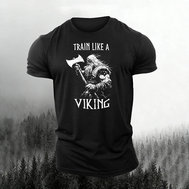 Comstylish Train Like A Viking Fitness T-shirt