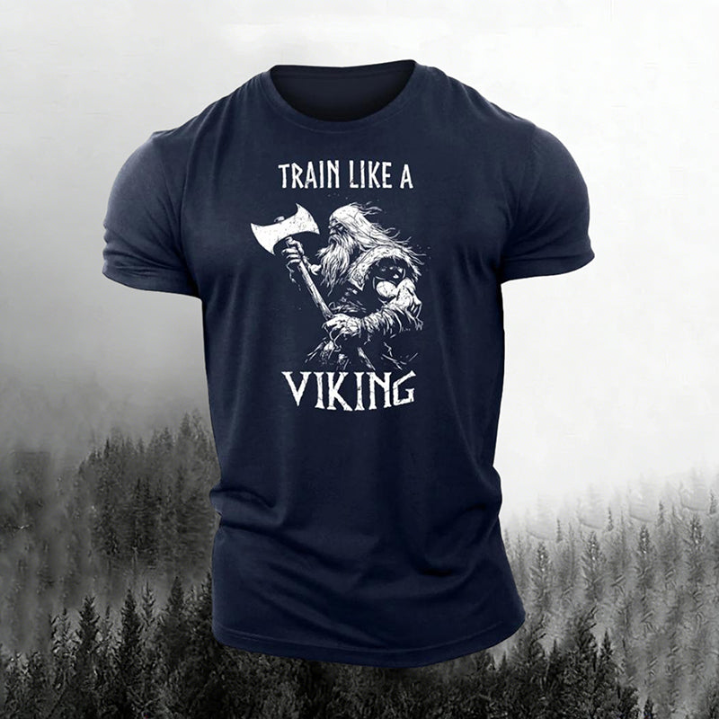 Comstylish Train Like A Viking Fitness T-shirt
