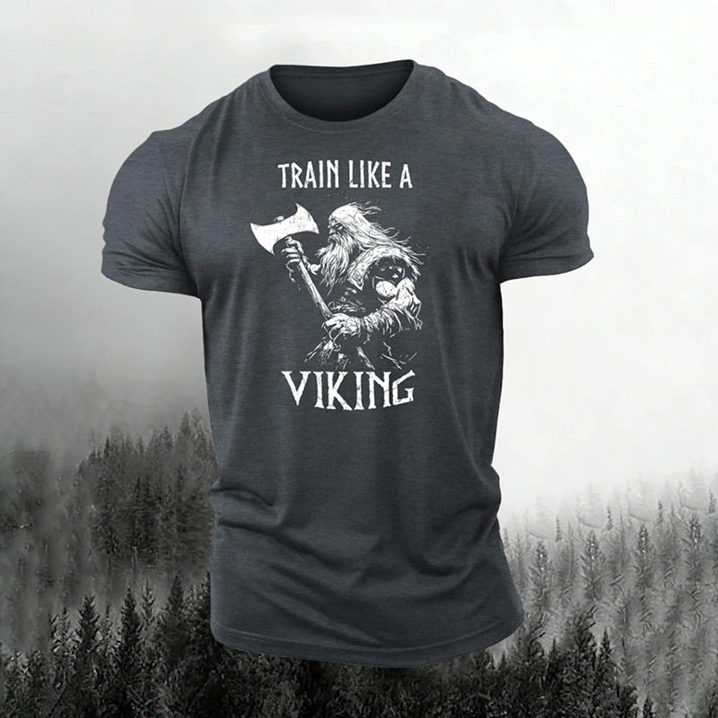Comstylish Train Like A Viking Fitness T-shirt