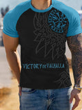 Comstylish Men's Victory Or Valhalla Contrast Comfy T Shirt