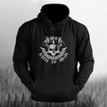 Comstylish Men's Retro Viking Print Casual Hoodie