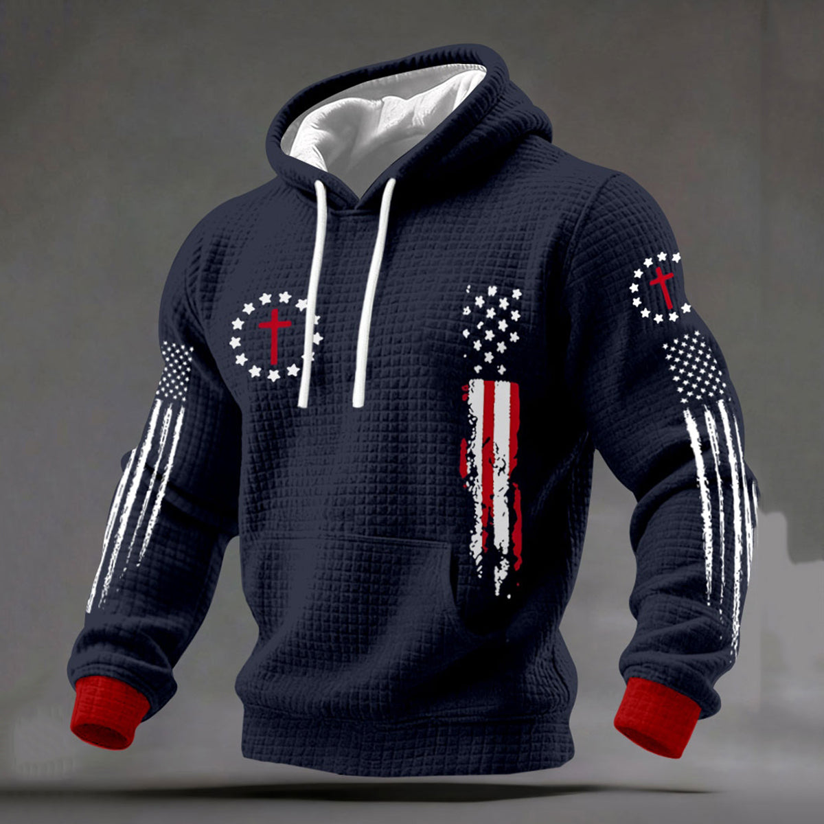 Men's Jesus Cross Flag Hoodies