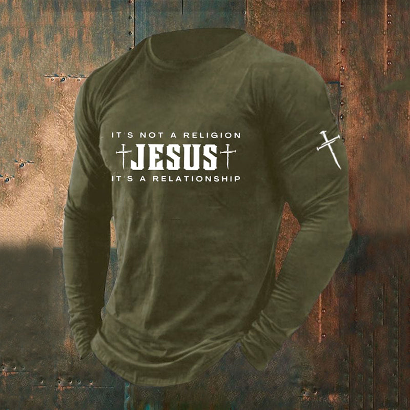 Comstylish Men's Jesus Printed T-shirt
