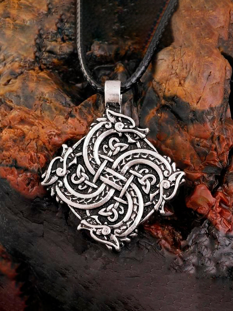 Comstylish Viking Dragon Totem Warrior Vintage Necklace