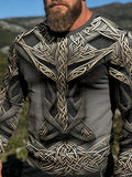 Comstylish Men's Old Carved Metal Viking Comfy Sweatshirt