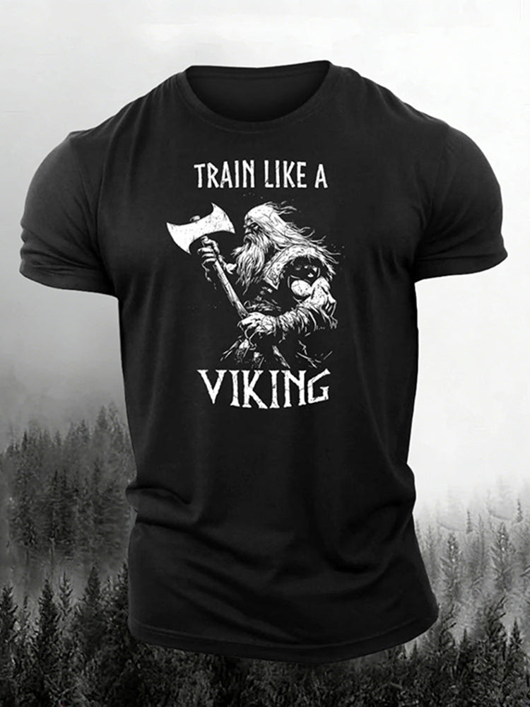 Comstylish Train Like A Viking Fitness T-shirt