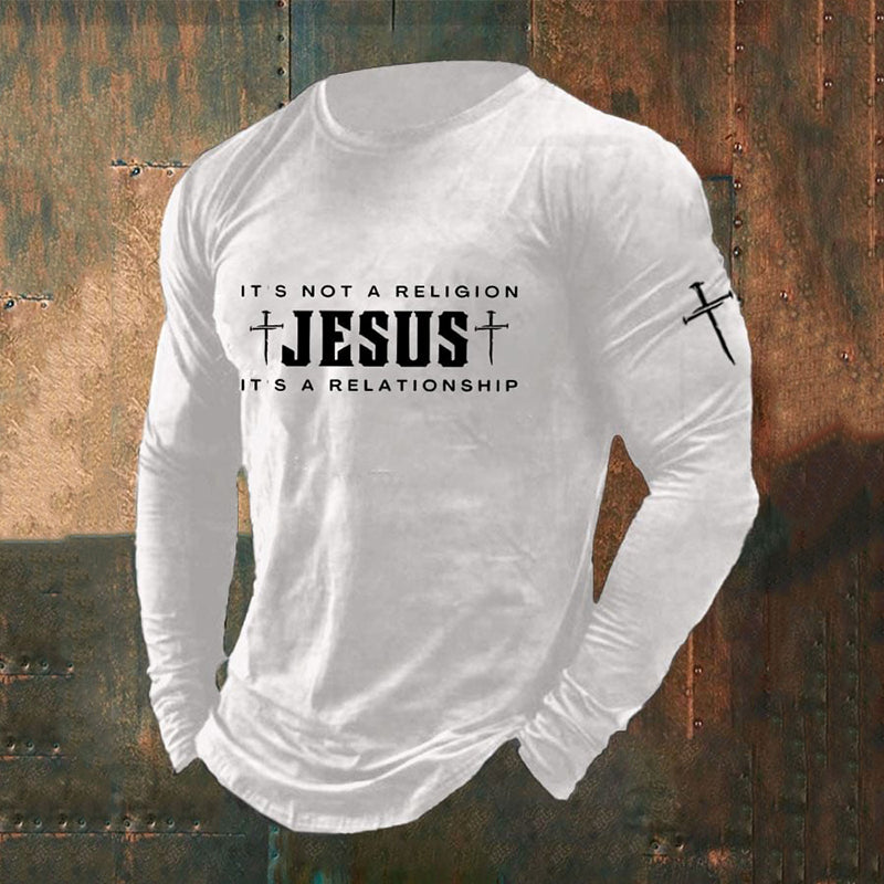 Comstylish Men's Jesus Printed T-shirt